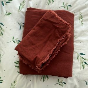 Casaluna Dark Clay Duvet and Sham Set - Full/Queen